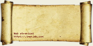 Veroljupka Bzenić vizit kartica